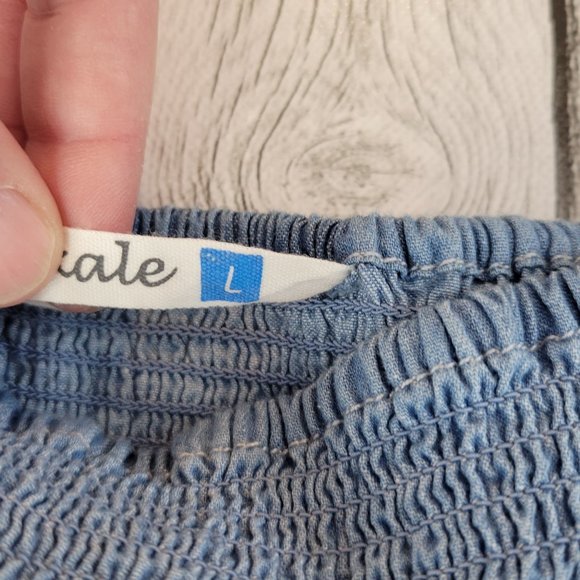 Given Kale Smocked High Low Skirt - Picture 6 of 11